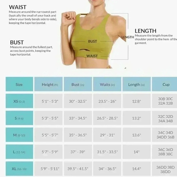 BALEAF Sweatleaf Women's Strappy Sports Bra Yoga Bras, Criss Cross Back size 36 - Picture 4 of 7